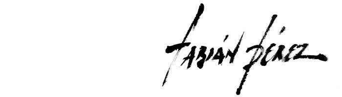 Fabian Perez signature