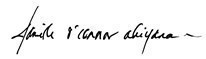 Danielle O'Connor Akiyama signature
