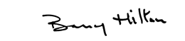 Barry Hilton signature